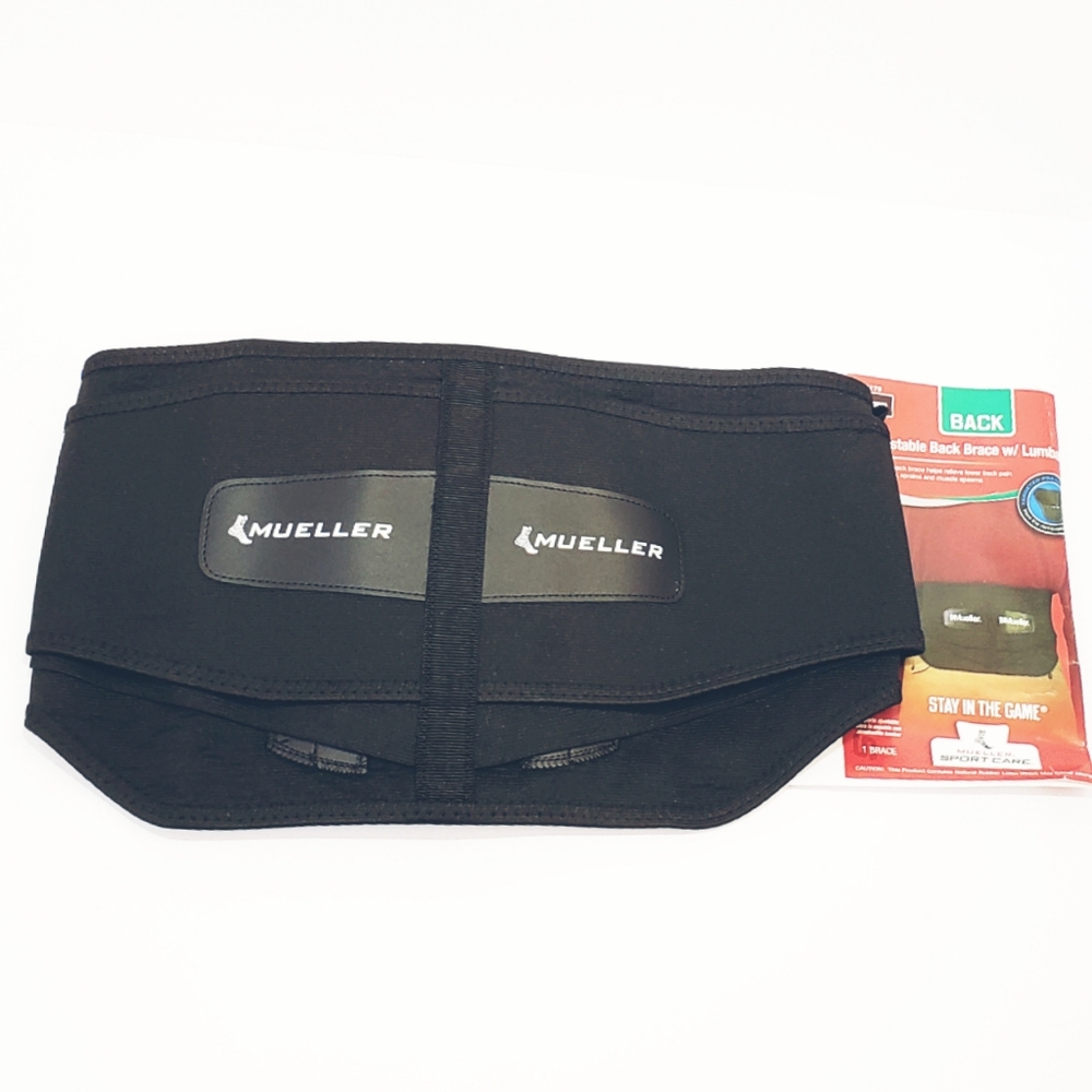 Mueller Lumbar Support Back Brace wi Removable Pad